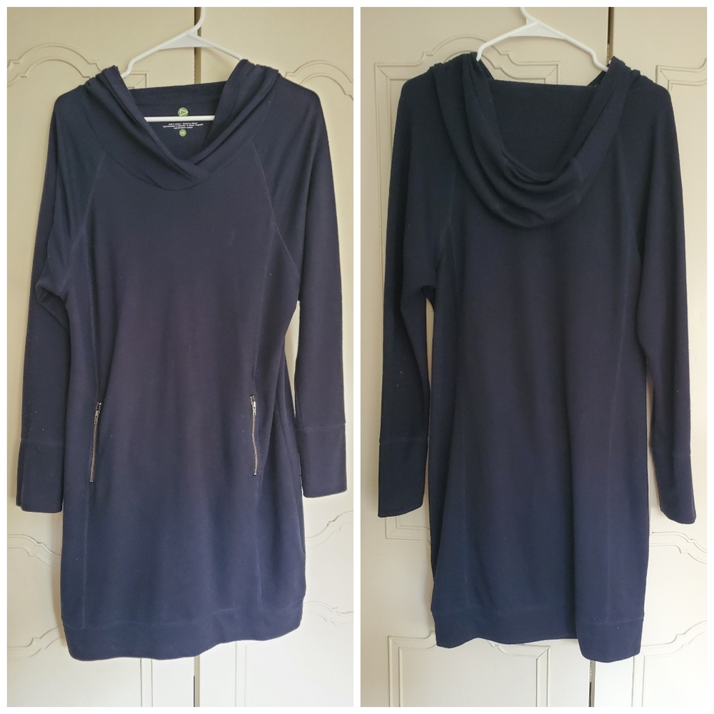 ✴ 2/$20 Dakini blue hoodie dress